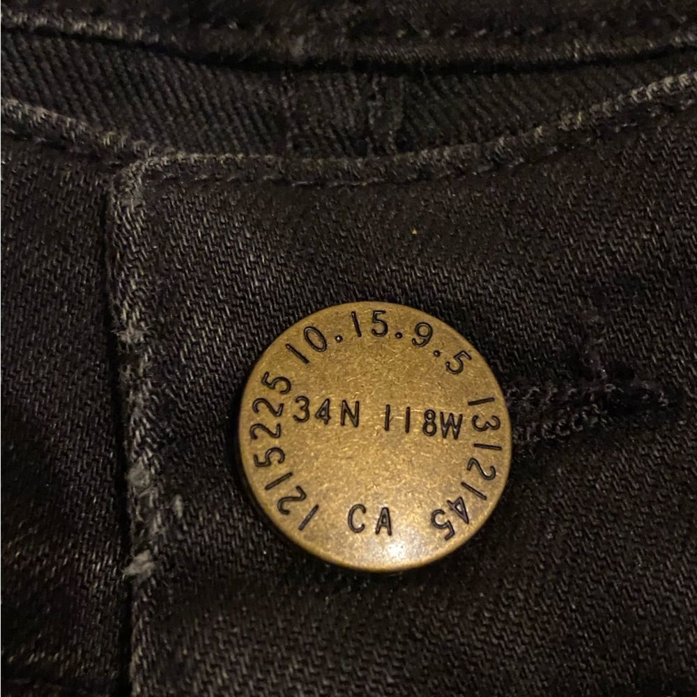 Current/Elliot | Moto black suede jeans, leather knee patches size 29 NWT $650 - Picture 9 of 11